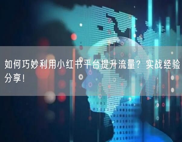 如何巧妙利用小红书平台提升流量？实战经验分享！