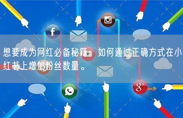 想要成为网红必备秘籍：如何通过正确方式在小红书上增加粉丝数量。
