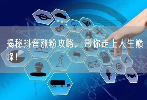 揭秘抖音涨粉攻略，带你走上人生巅峰！