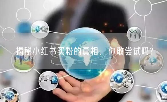 揭秘小红书买粉的真相，你敢尝试吗?