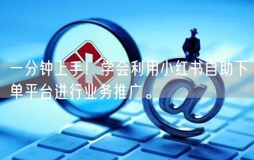 一分钟上手！学会利用小红书自助下单平台进行业务推广。
