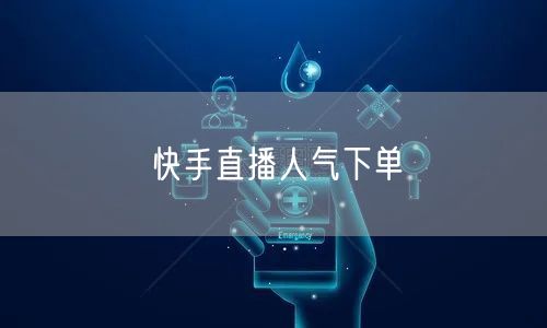 快手直播人气下单