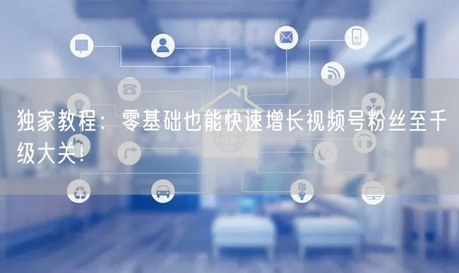 独家教程：零基础也能快速增长视频号粉丝至千级大关！