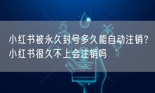 小红书被永久封号多久能自动注销？小红书很久不上会注销吗