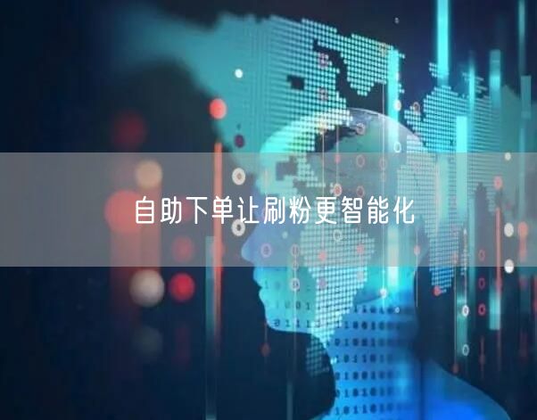 自助下单让刷粉更智能化