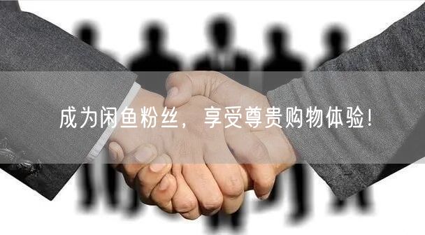 成为闲鱼粉丝，享受尊贵购物体验！