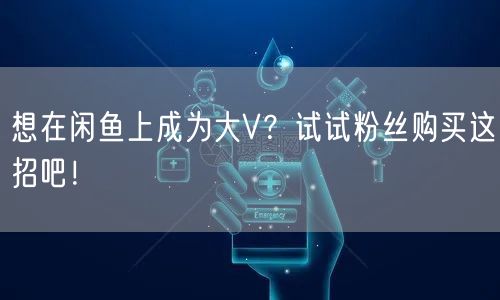 想在闲鱼上成为大V？试试粉丝购买这招吧！