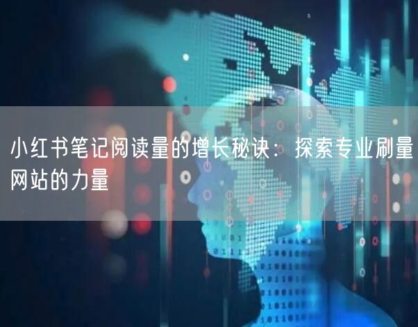 小红书笔记阅读量的增长秘诀：探索专业刷量网站的力量